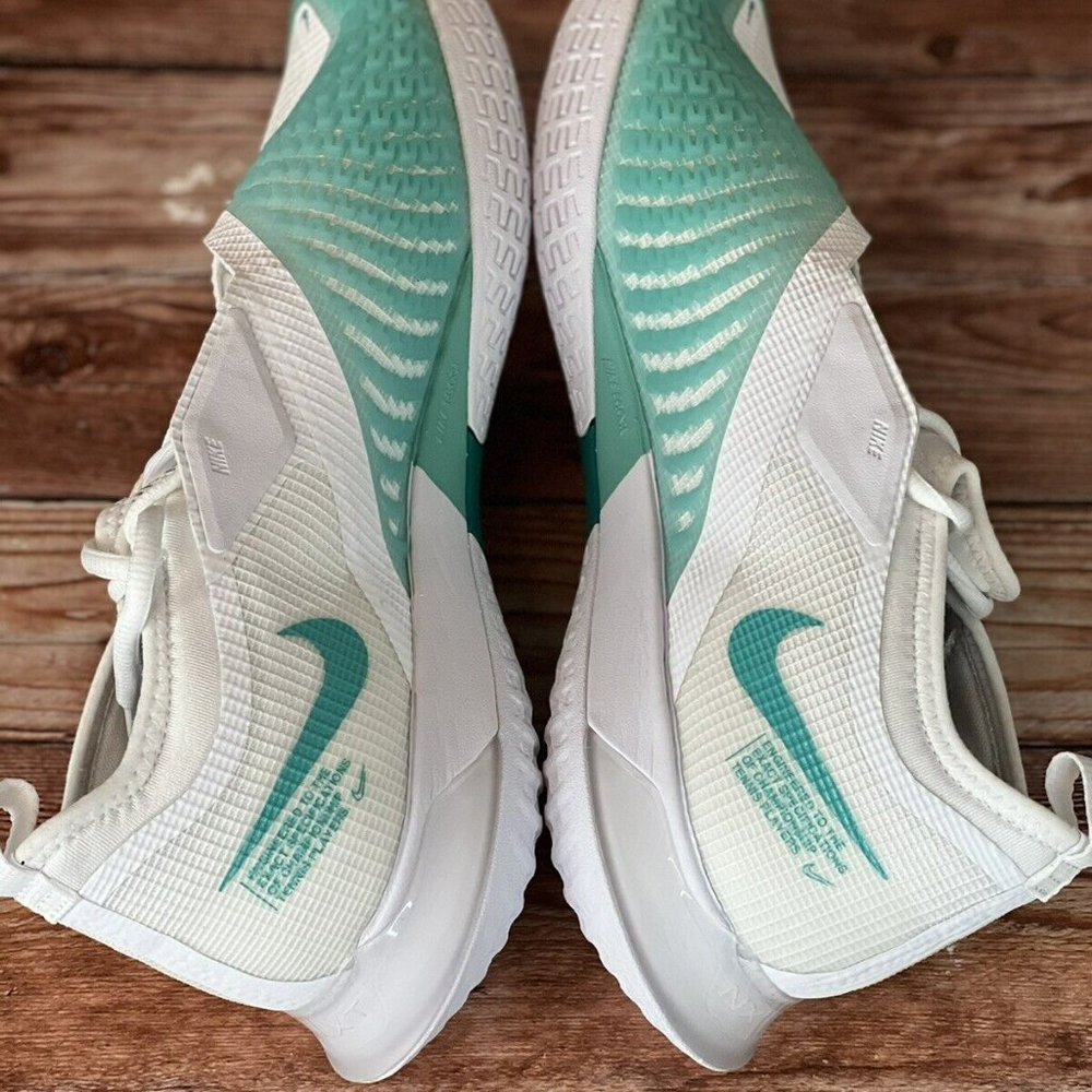 Nike Court React Vapor NXT HC Shoes White Teal Red CV0724-136  Men’s Size 10.5 - Picture 5 of 10